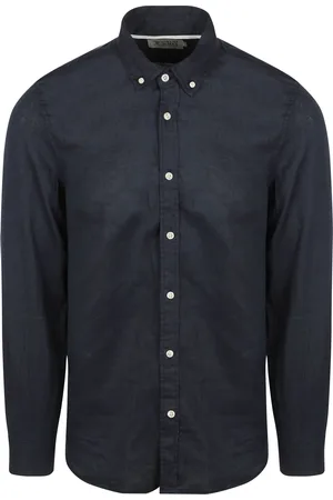 Scotch&Soda Leinen Hemd Navy Größe L
