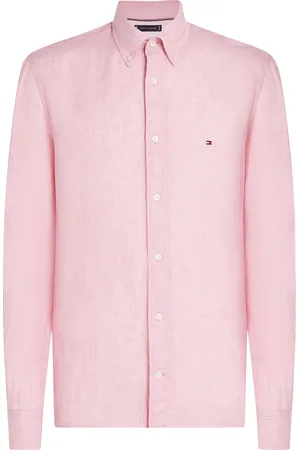 Tommy Hilfiger Hemd Leinen Rosa Größe M