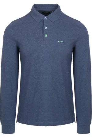 New Zealand Auckland NZA Longsleeve Polo Marshall Dusk Navy Blau Dunkelblau Größe 3XL