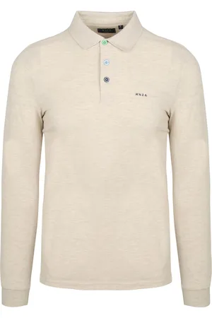 New Zealand Auckland NZA Longsleeve Polo Marshall Light Cream Größe 3XL