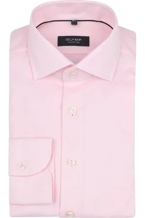 Olymp Signature Twill Hemd Rosa Größe 44
