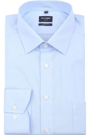 Olymp Luxor Hemd Hellblau Blau Größe 37