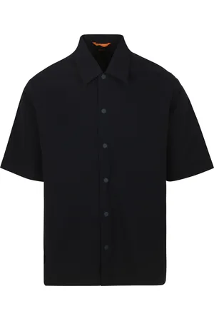 HUGO BOSS Lapoully Short Sleeve Hemd Navy Blau Dunkelblau Größe L