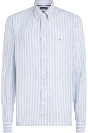 Tommy Hilfiger Hemd Leinen Hellblau Blau Größe M