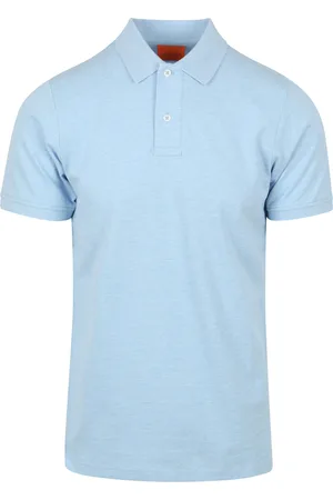 Suitable Mang Poloshirt Hellblau Blau Größe S