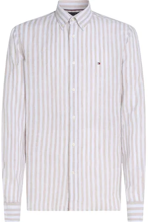 Tommy Hilfiger Hemd Leinen Streifen Größe M