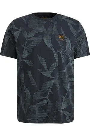 PME Legend™ T-Shirt Slub Jersey Druck Navy Dunkelblau Blau Größe M