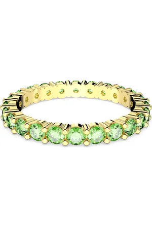 Swarovski Matrix Ring, Rundschliff, , Goldlegierungsschicht