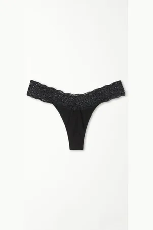 Tezenis Brazilian aus Baumwolle und recycelter Spitze Frau Größe M