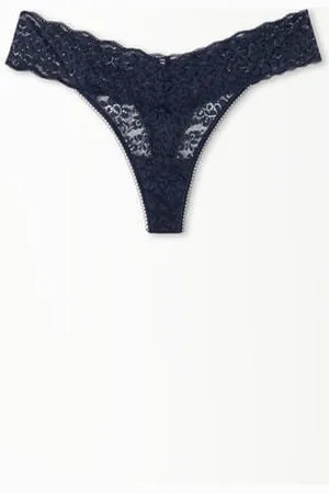 Tezenis String mit hohem Beinausschnitt aus recycelter Spitze Frau Größe L
