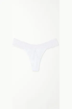 Tezenis Brazilian aus Baumwolle und recycelter Spitze Frau Größe L