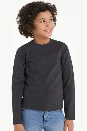 Tezenis Langarmshirt mit Rundhalsausschnitt aus Thermobaumwolle Kinder Unisex Unisex Größe 6-7