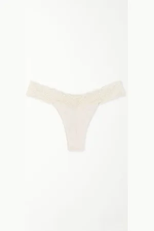 Tezenis Brazilian aus Baumwolle und recycelter Spitze Frau Größe L