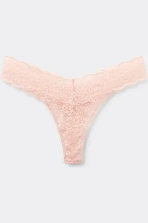 Tezenis String mit hohem Beinausschnitt aus recycelter Spitze Frau Größe M