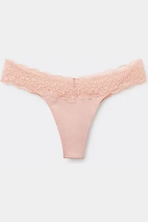 Tezenis Brazilian aus Baumwolle und recycelter Spitze Frau Größe XS