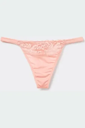 Tezenis String mit Seitenband im Tanga-Stil aus Mikrofaser und Spitze Frau Größe L