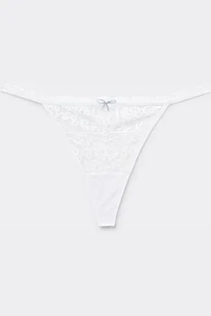 Tezenis String mit Seitenband im Tanga-Stil Lace Bliss Frau Größe L