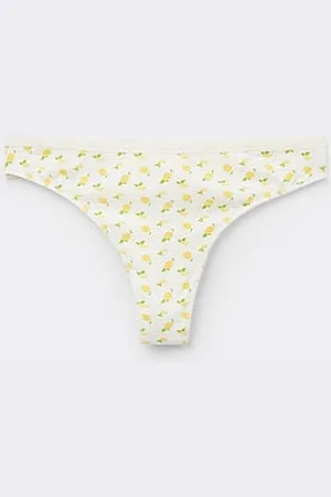 Tezenis Brazilian Slip aus bedruckter Baumwolle Frau Größe M