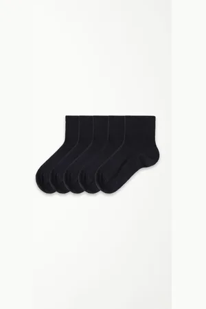 Tezenis 5 Paar Unisex-Kurzsocken aus leichter Baumwolle für Kinder Unisex Größe 25-27