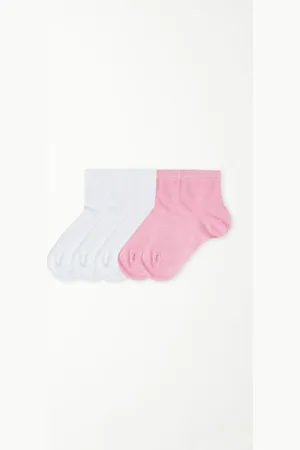Tezenis 5 Paar Unisex-Kurzsocken aus leichter Baumwolle für Kinder Unisex Größe 25-27