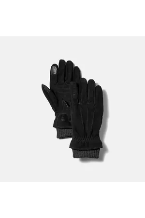 Timberland Herren Handschuhe - Lederhandschuhe Mit Strickbündchen Für Herren In Schwarz Schwarz, Größe
