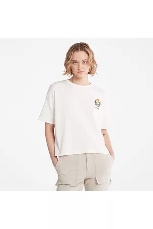Timberland Damen Shirts - Timberfresh T-shirt Mit Grafik Für Damen In Weiß Weiß, Größe