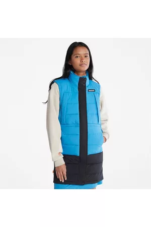Timberland Damen Westen - Lange Pufferweste Für Damen In Blau Azul/negro, Größe