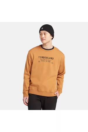 Timberland Herren Sweatshirts - Utility Sweatshirt Mit Rundhalsausschnitt Für Herren In Dunkelgelb Gelb, Größe