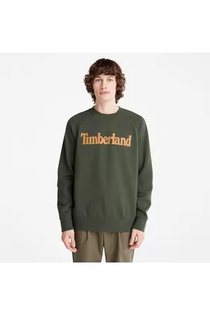 Timberland Herren Sweatshirts - Heritage Logo Sweatshirt Für Herren In Dunkelgrün Dunkelgrün, Größe
