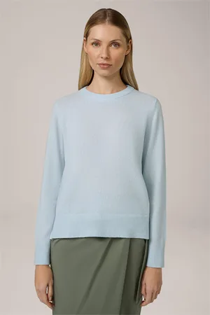 Windsor Cashmere-Pullover in Hellblau