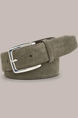 Windsor Veloursleder-Gürtel in Khaki