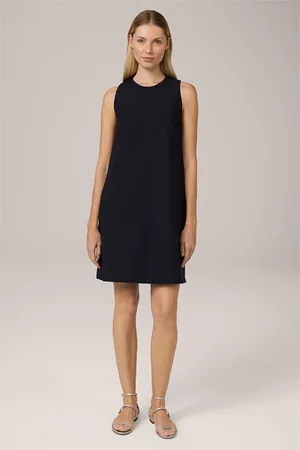 Windsor Crêpe-Etui-Kleid in A-Linie in Navy