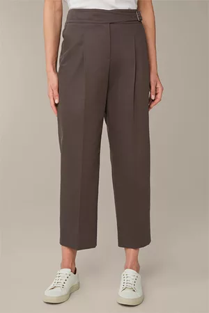 Windsor Baumwoll-Stretch-Marlene-Hose in Dunkelgrau