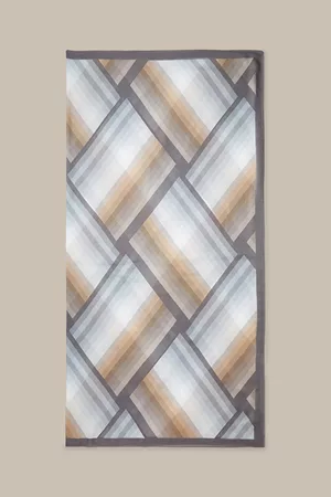 Windsor Tuch aus Modal in Grau-Beige gemustert