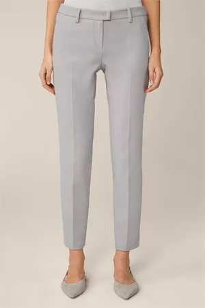 Windsor Damen Stretchhosen - Baumwollstretch-Anzug-Hose in Panamabindung in