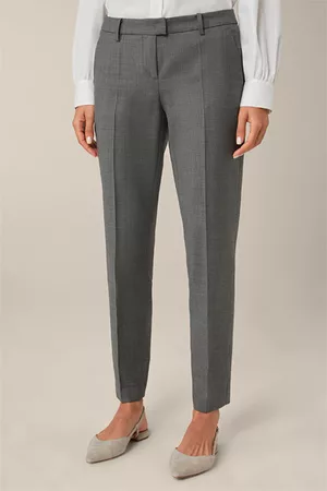 Windsor Damen Hosen & Jeans - Schurwoll-Anzug-Hose in meliert