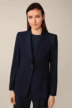 Windsor Damen Blazer & Sakkos - Schurwollstretch-Blazer in Navy