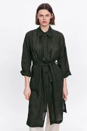 Zara Linen trench coat