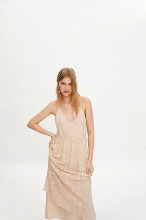 Zara Kleid mit stickerei