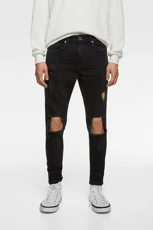 Zara Herren Skinny - Skinny-jeans mit rissen