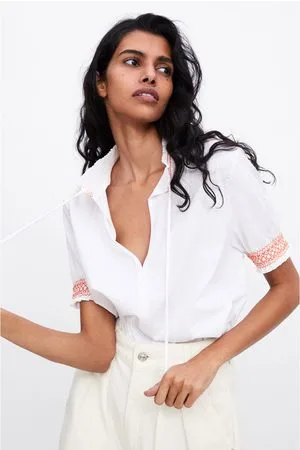 Zara Shirt mit elastischen einsätzen